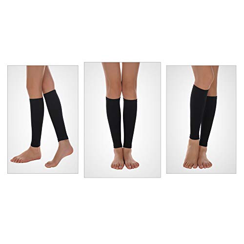 Envoltório de panturrilha, Andoer Calf envoltório esportivo mangas elásticas de compressão de perna