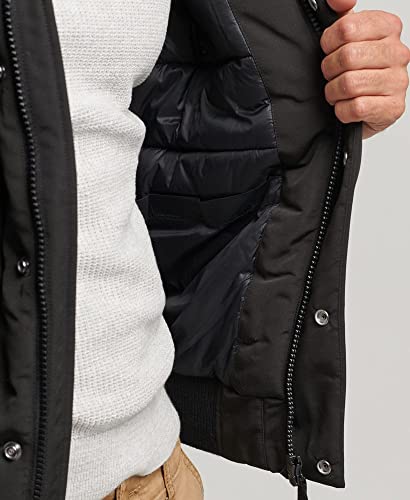 Superdry Mens Everest Bomber Jacket Jet Black Size M #TOP5