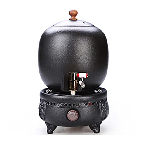 HJZY 3900ml/6500ml Ceramic Electric Kettle, 500w Rotary Button Tea Maker Electric Pottery Pot Teapot, Retro Water Outlet, Office Home Tea Maker, Hot Water Dispensers For Kitchen