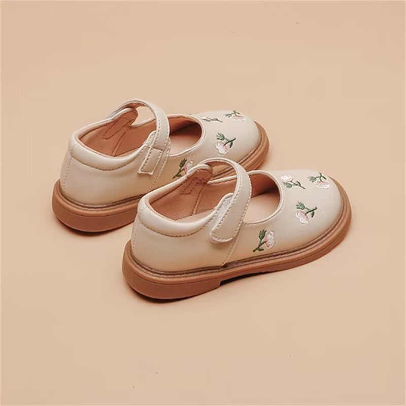 Toddler Kids Girl Fashion Flower Oxfords Shoes for School Dress Party3