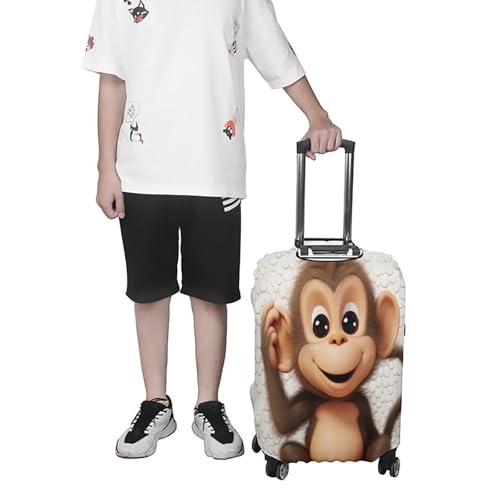 Housse de protection valise motif singe pour voyager serein - 7