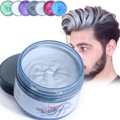 Temporaneo Grigio Colore dei Capelli Cera Lavabile Colorante Dei Capelli Cera Per Cosplay Joker Spray Halloween Modellazione