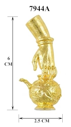 Image of Deity God Jewellery Gold Plain lord vishnu mohini amrita(amrutham) carrying pot with hand (7944-7944A)