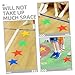 BESPORTBLE 6pcs Star Shape Slip Carpet Markers Vinyl Dots for Classroom Floor Easy to Spot Rug Markers