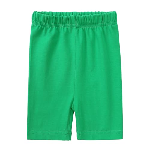 Image of HahaNice Toddler Girls Summer Outfits Cotton Solid T-Shirt & Biker Shorts Set for Little Girls 2 Pcs Tracksuits