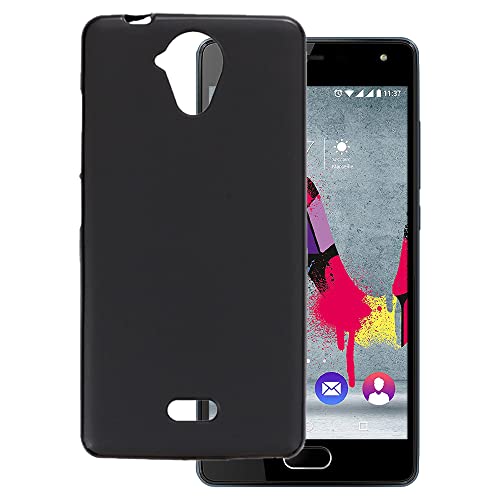 OAGELIM Coque Compatible avec Wiko U Feel Lite Case Antichoc en TPU Souple et Flexible avec Protection Contre Les Rayures et Résistance aux Chutes (Noir)