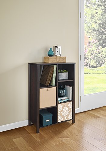 ClosetMaid 16055 Premium Adjustable 6-Cube Organizer, Black Walnut thumbnail 7