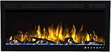 Bluegrass Living BEF-50BIF04 Slimline 50’’ Wall Mount and Recessed Electric Fireplace, Black