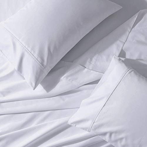 Rajlinen Split Head Sheet Set -Giza Sheets-Flex Head King Sheets For Split Top Adjustable Beds - Deep Pocket Adjustable Bed Sheets 34" Split Top King Size White #TOP2