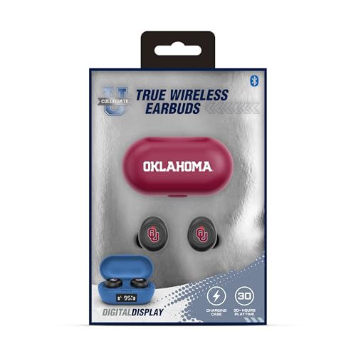 Image of SOAR Collegiate True Wireless Earbuds v.7, Oklahoma Sooners