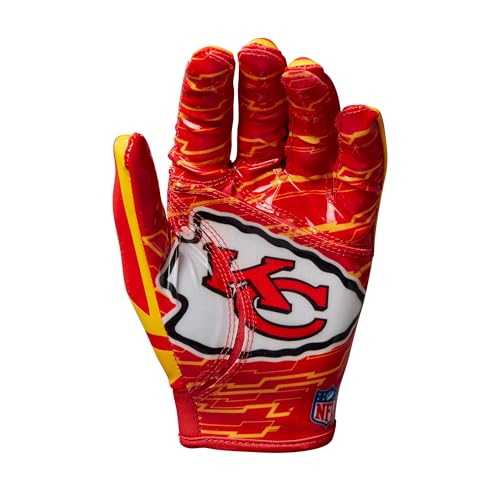 Image of Wilson NFL Stretch Fit Football Gloves - Youth and Adult Sizes