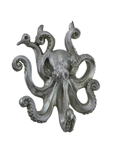 Jd 8-1/4 Octopus Figure In Silver Beach Seashore