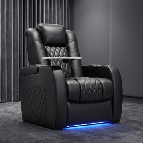Image of Weilianda Home Theater Seating, Top Grain Leather Movie Theater Chair