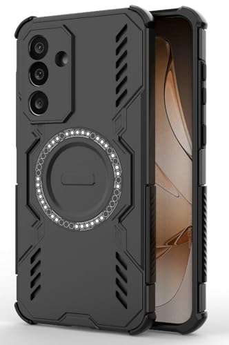 Image of ShieldTech Back Cover Case for Samsung Galaxy M56 5G | 360 Protection Mobile Phone Case | Mag-Safe | Camera Protection | Samsung Galaxy M56 Back Cover | Samsung Galaxy M 56 5+G - Black TPU + PC