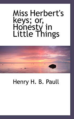 Miss Herbert's Keys; Or, Honesty in Little Things