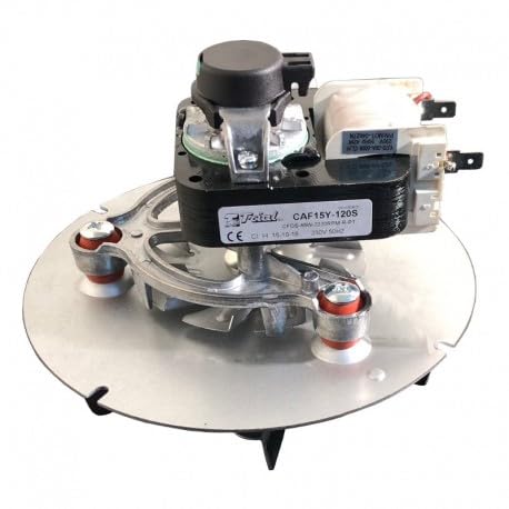 Easyricambi - Aspirador de humos Trial CAF15Y-120S para estufas de pellets y calderas de biomasa, extractor de humos de estufa de pellets, incluye codificador, número de revoluciones: hasta 2220 RPM