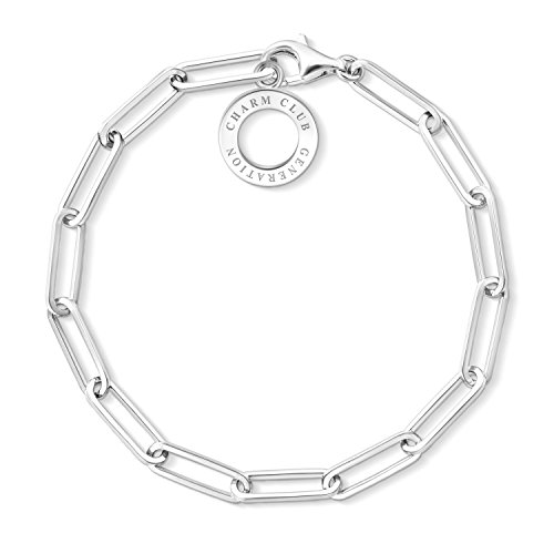 Thomas Sabo Pulsera con dijes de plata de ley 925...