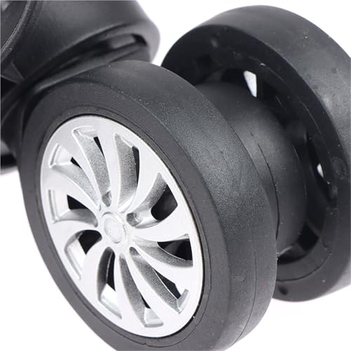 Luggage Wheels Replacement 8pcs Suitcase Universal 360 Degree Swivel Wheels Tools for DIY Repair2