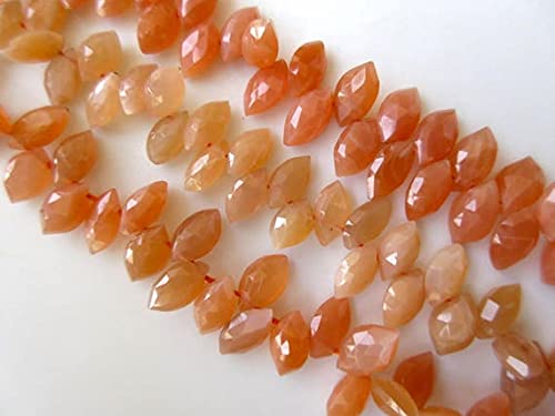 Pierre de lune orange briolette marquise perles naturelles 9mm-14mm pour création bijoux