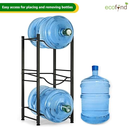 Image of ecofynd 3 Tier Water Dispenser Stand, Heavy Duty Water Cooler Storage Rack, 20 Litre Metal Bottle Holder for Home & Kitchen, Office, School, Hospitals, Restaurants