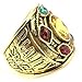 Thanos Rings Infinity War Soul Stone Power Ring Gold Ring Cosplay Costume Prop (alloy 1, 6)