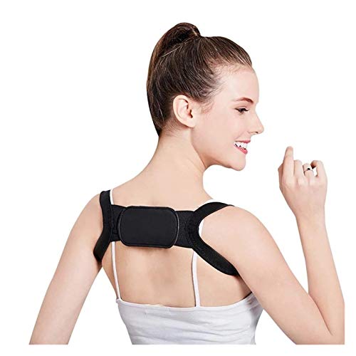 Correcteur de posture dorsal noir XL pour soutien et redressement des épaules