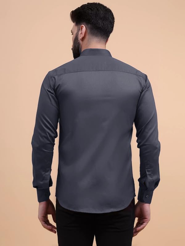 Image of Tee Projekt Solid Shirt for Men's,Solid Shirt for Men's, Casual Shirt for Men,Full Sleeve Spread Collar Shirt for Men, Shirt for Men||(Pack of-2)||