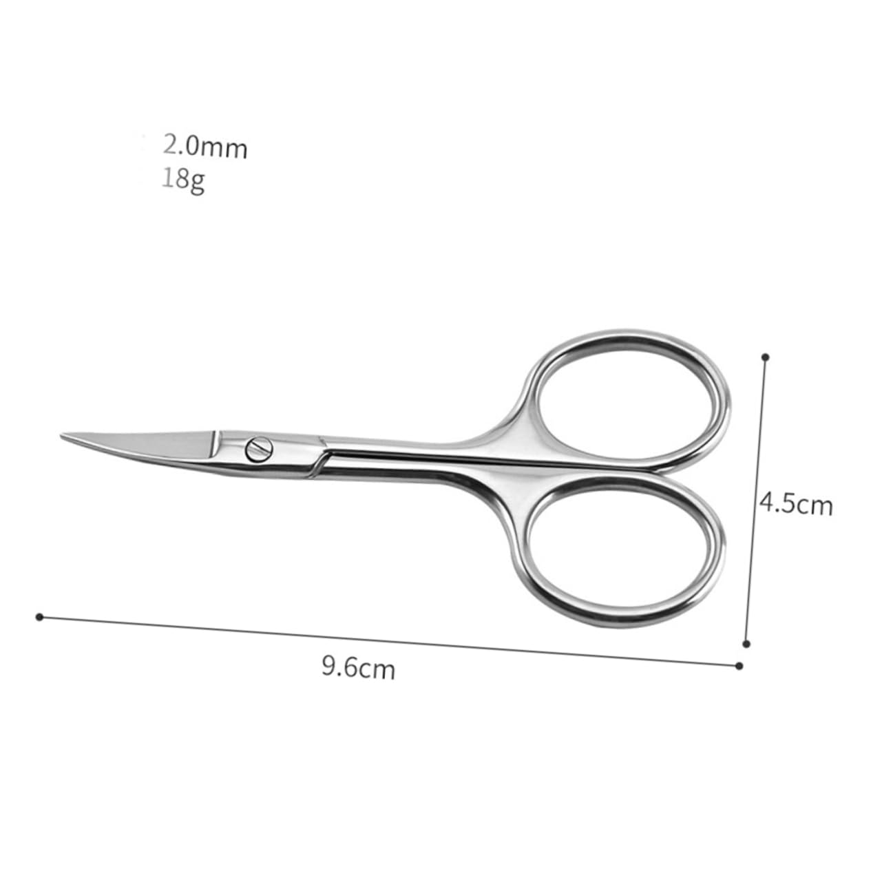 OSOLADY Beard Scissors Men's Colored Nose Hair Trimmer Precision Shears Stylish for Beard Trimming Random Color