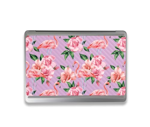 Image of MightySkins Carbon Fiber Skin Compatible with Microsoft Surface Laptop Studio 2 (2023) Full Wrap Kit - Flamingo Rose | Protective, Durable Textured Carbon Fiber Finish | Made in The USA