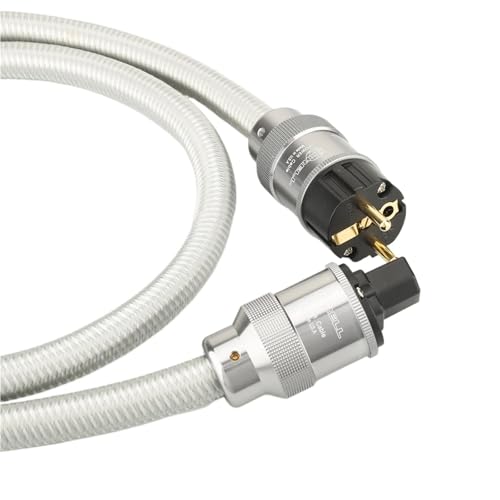 CRYO-156 Pure Copper EU AC Power Cable 2.0M HiFi Power Cord for Audio Equipment(EU Power Cable,2m)
