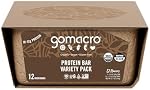 GoMacro Macrobar Organic Barres de protéines véganes - Boîte de protéines de variété (65-68g Les barres, 12 Compte)