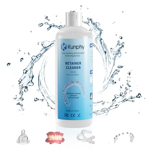 Kunphy Retainer Cleaner Kunphy Ultrasonic Cleaner Solution-Professional Cleaning Of Retainers cover