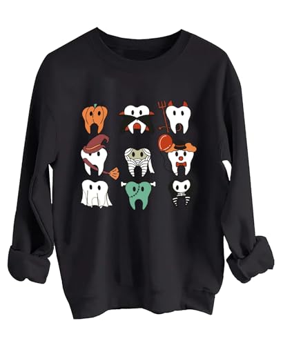 Spooky Halloween Dentist Sweatshirt Dental Halloween Hoodie