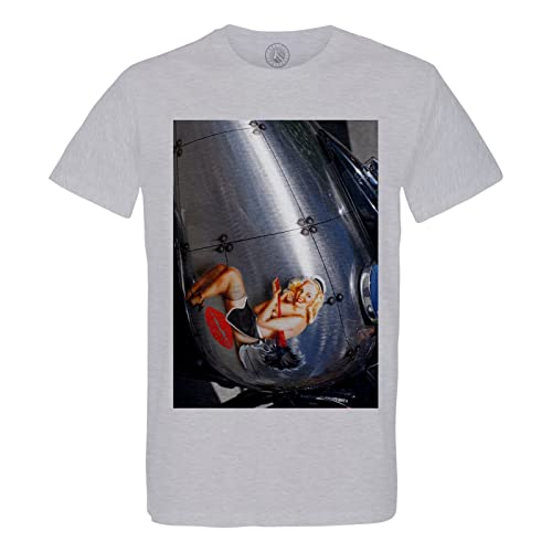 T-Shirt Homme Moto Coton Bio Haut de Gamme Imprimé Pin Up Girl