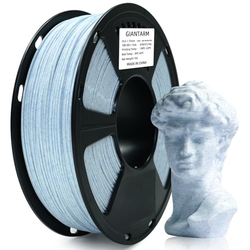 Image of GIANTARM Marble PLA, PLA Filament 1.75mm 1KG Spool(2.2lbs),Vacuum Packaging, Marble Filament for Most FDM 3D Printer (Blue)