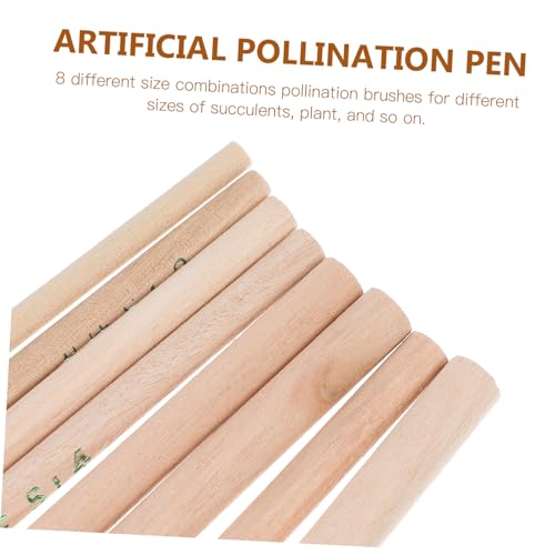 Conjunto de 8 pinceles manuales para polinización miniatura 7