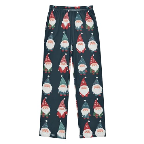 Boys' Pants Christmas Gnome Holiday Elves Long Bottoms Jogger Pants Elastic Waist Trousers with Pockets S-XL