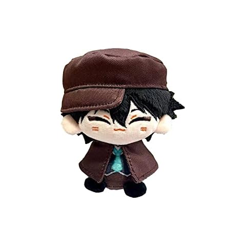 KILA MILA Anime Plush Doll Dazai Osamu Nakahara Chuuya Edogawa Rampo Mini Pendant Keychain Cute Toy Kids Gift（Edogawa Rampo ） Cover