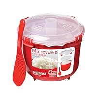 Sistema Microwave Reiskocher, 2,6 l, rot/transparent Einheitsgröße Rot
