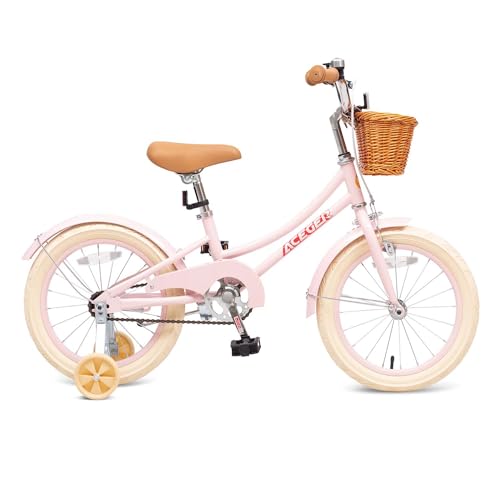 Aceger Girls Bike With Basket, Kids Bicycle For 3-13 Years thumb #1