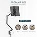 Houele Tablet Stand Holder, Adjustable Foldable Tablet Arm iPad Desk Mount with 360°Rotate Base, Phone Holder iPad Stand for Desk and Bed, Compatible with Tablets, Phones or Other 4-15.6