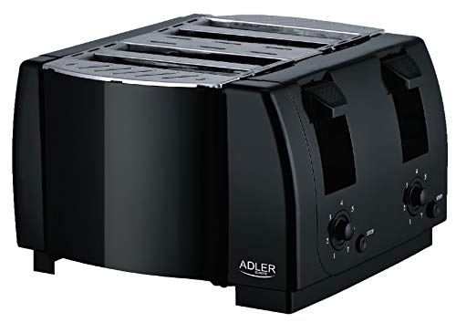 Preisvergleich Produktbild Adler Toaster 4 Slice 1300W Schwarz