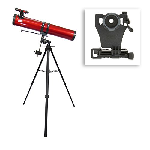Image of Red Planet 45-100x114mm, Newtonian Reflector Telescope | with Universal Phone Adapter & CarsonCam App - Includes Multiple Eyepieces and Various Telescope Accessories (RP-300SP)