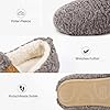 EverFoams Damen Winter Warme Hausschuhe Kunstwolle Memory Foam Geschlossen Pantoffeln, grau, 38/39 EU #3