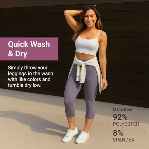 Image of SATINA High Waisted Leggings for Women - Comfortable and Stretchy in Versatile Sizes and Colors