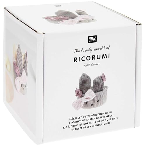 Rico Design Kits à Crocheter Ricorumi - Corbeilles de Pâques