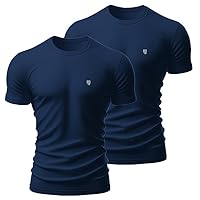 Kit 2 Camiseta Masculina Camisas 100% Algodão Premium Slim Basicas MP