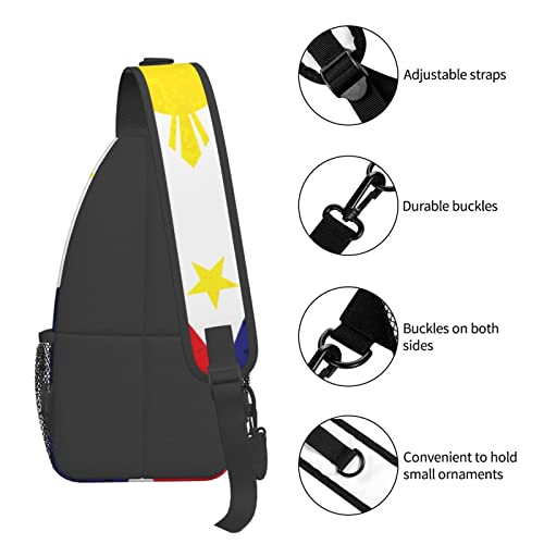 Mochila bandolera unisex estilo bandera filipina miniatura 6