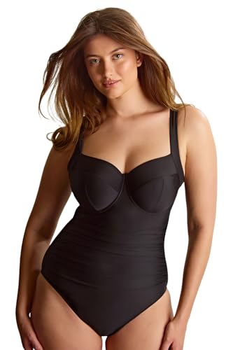 Image of Panache Swim Zadie One-Piece Swimsuit, Signature Black, 38FF