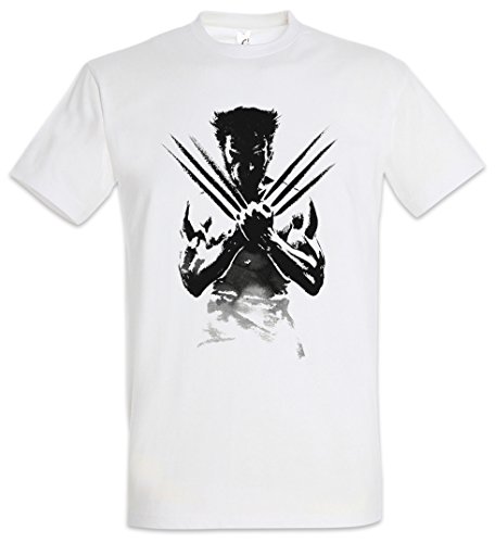 Urban Backwoods Wolverine Shadow Warrior Hommes T-Shirt Blanche Taille 2XL